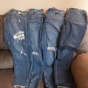 Old Navy Women's Distressed Skinny Jeans (4 pairs)